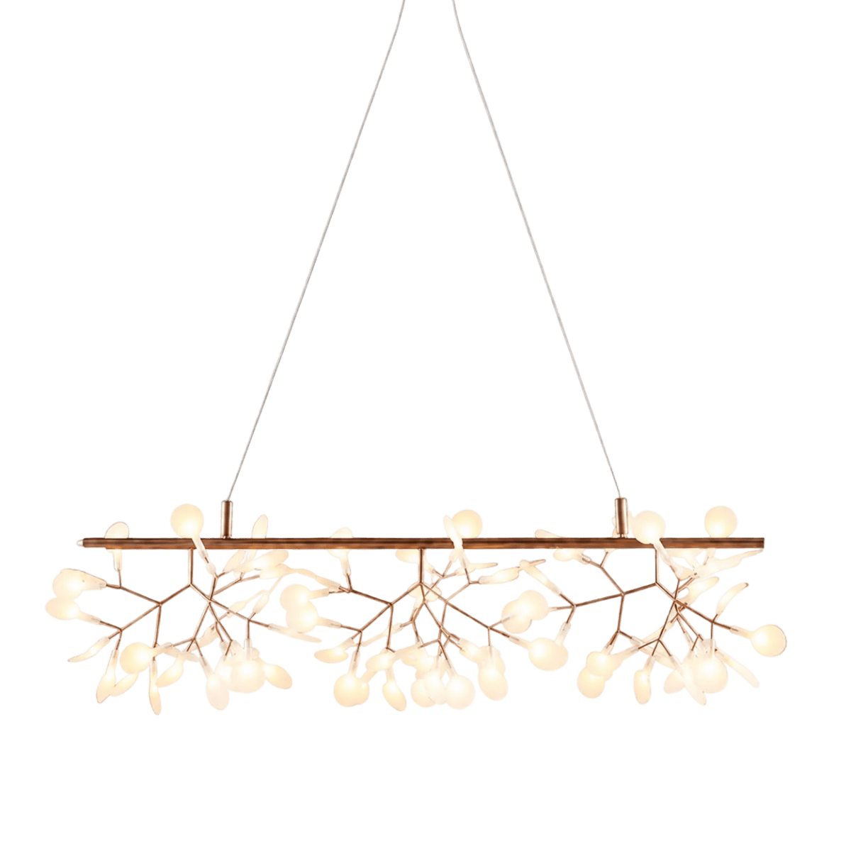 Integrated LED chandeliers combining sculptural drama with energy-efficient lighting — Azzaro Home