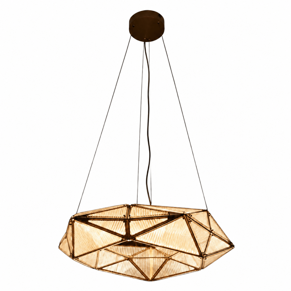 Integrated LED pendant lights in refined hanging designs with consistent color temperature — Azzaro Home