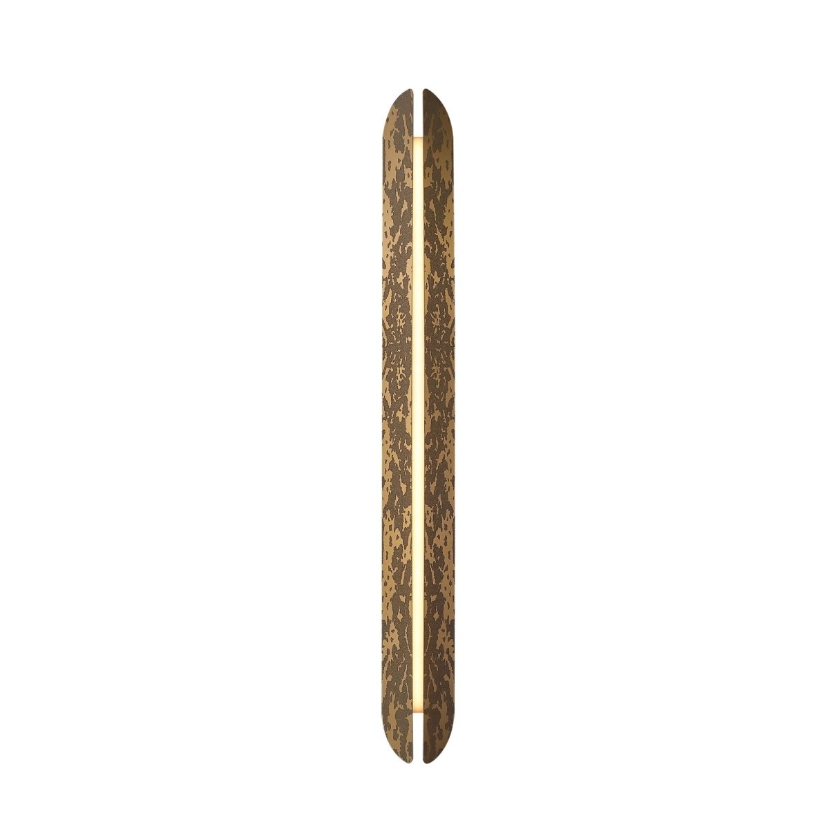 Integrated LED wall sconces in sculptural brass glass and contemporary forms — Azzaro Home