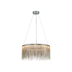 FRINGE NOIR 24" ROUND CHANDELIER