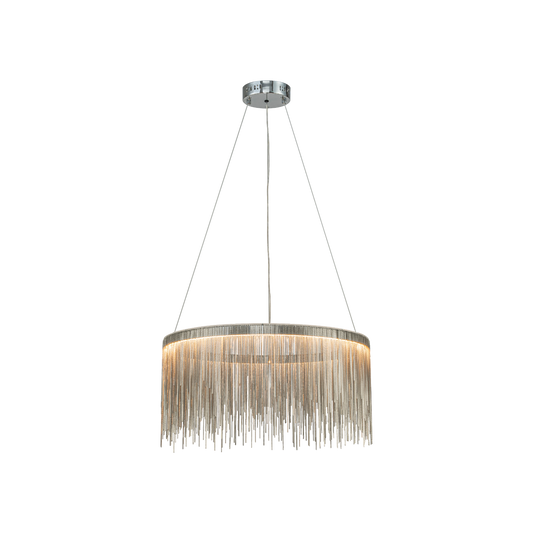 FRINGE NOIR 24" ROUND CHANDELIER