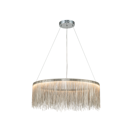 FRINGE NOIR 31" ROUND CHANDELIER