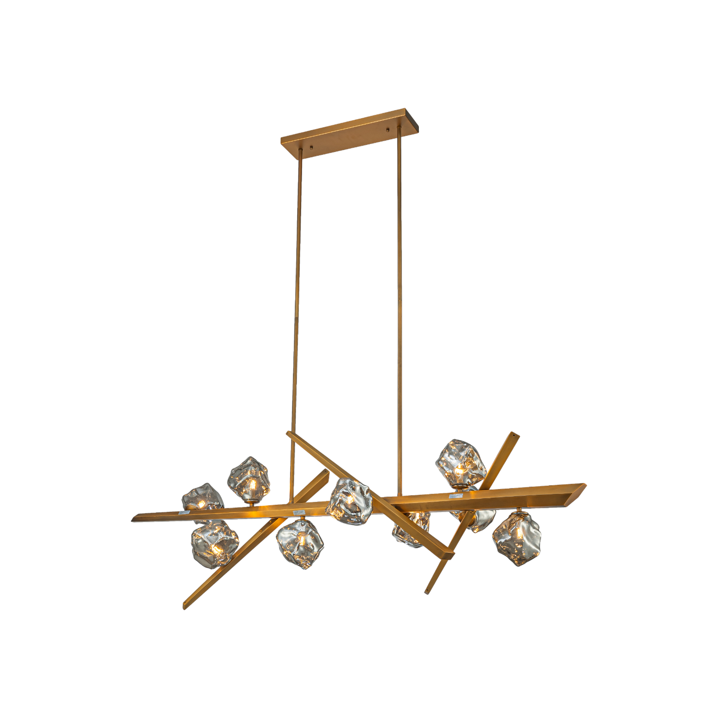 DRIFTLINE SMOKY GLASS CHANDELIER