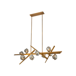 DRIFTLINE SMOKY GLASS CHANDELIER