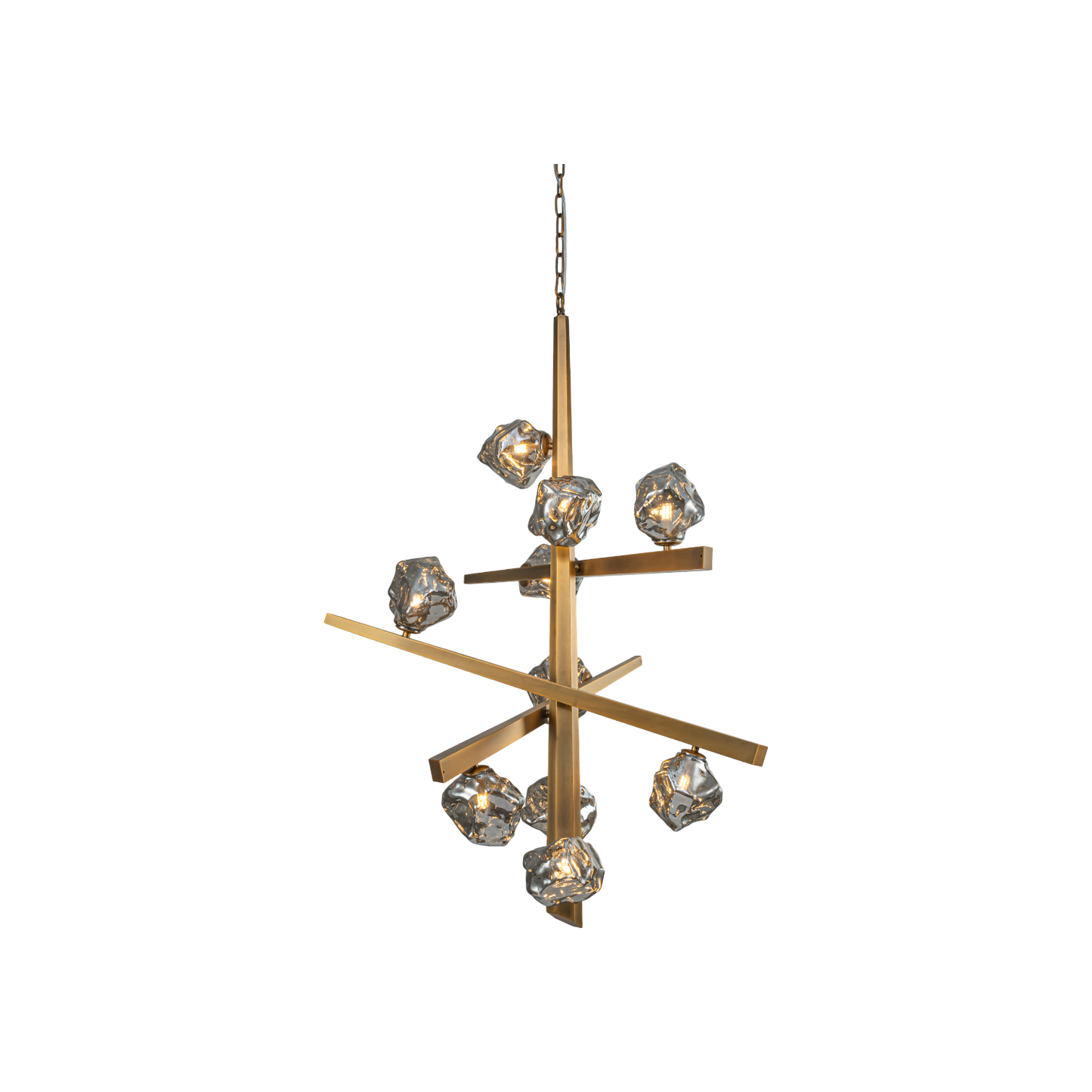 DRIFTLINE SMOKY GLASS CHANDELIER 2