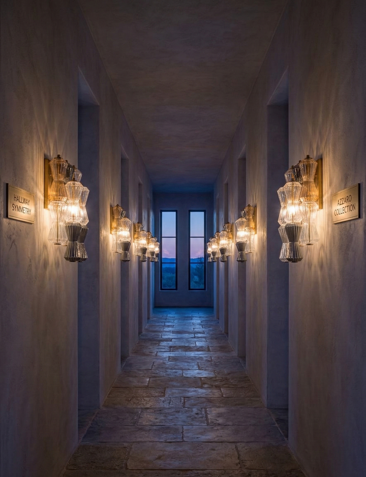 Vega 18" Glass Wall Sconce, Clear, Smoke and Amber