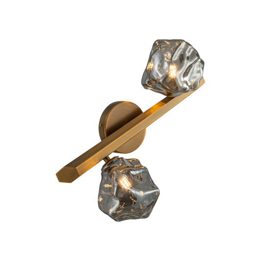 DRIFTLINE SMOKY GLASS WALL SCONCE