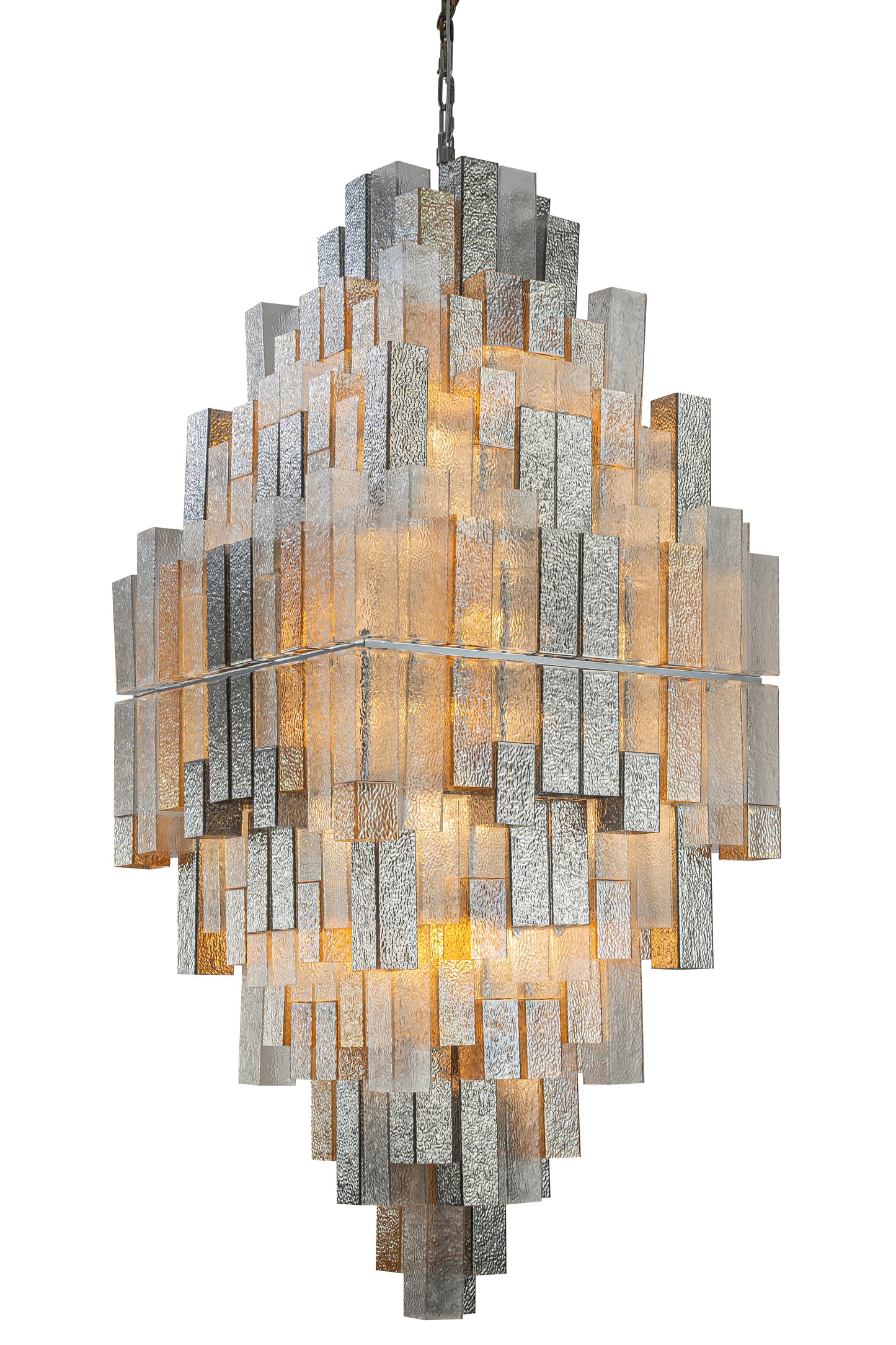 CUBIST 34"  CHANDELIER