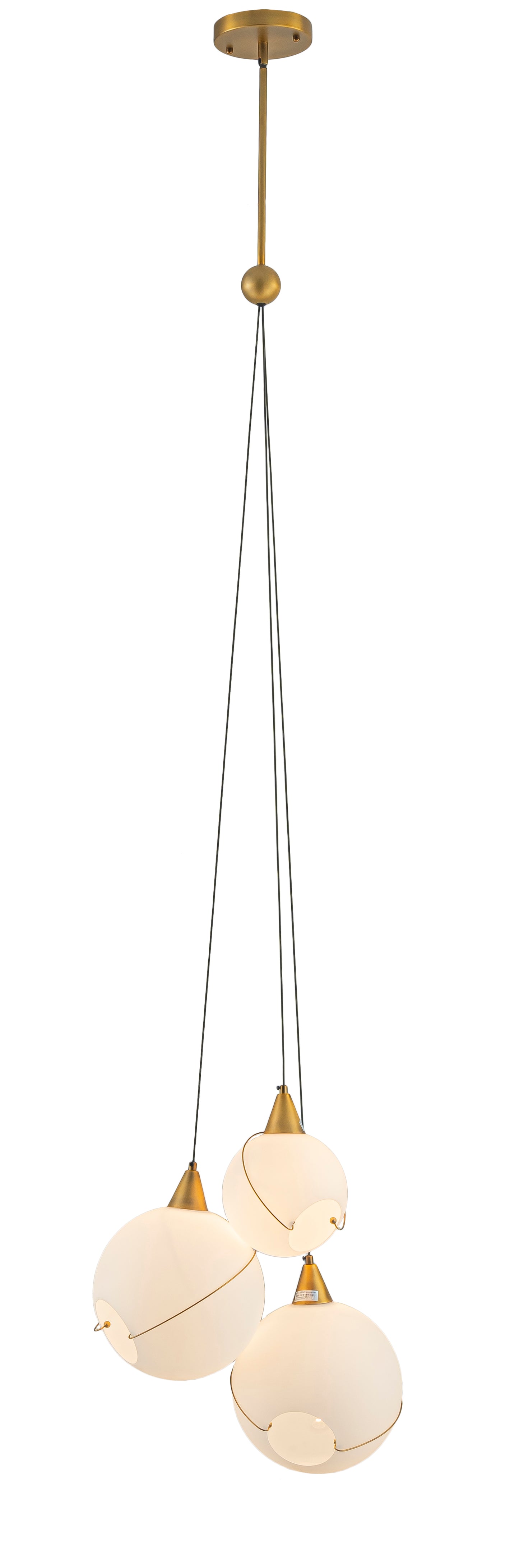 CELINA OPAL GLASS PENDANT - 3 LIGHTS