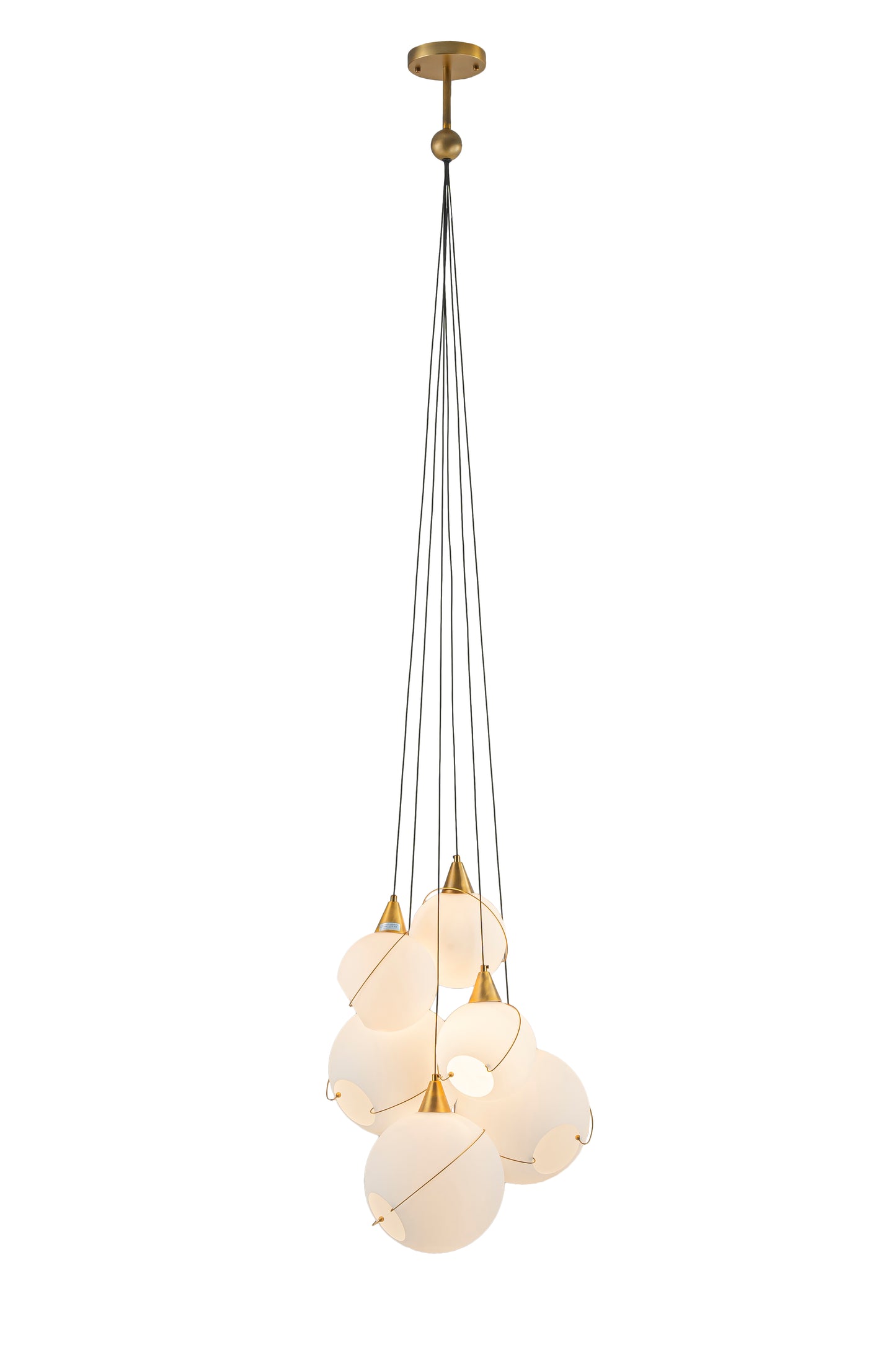 CELINA OPAL GLASS  PENDANT - 6 LIGHTS