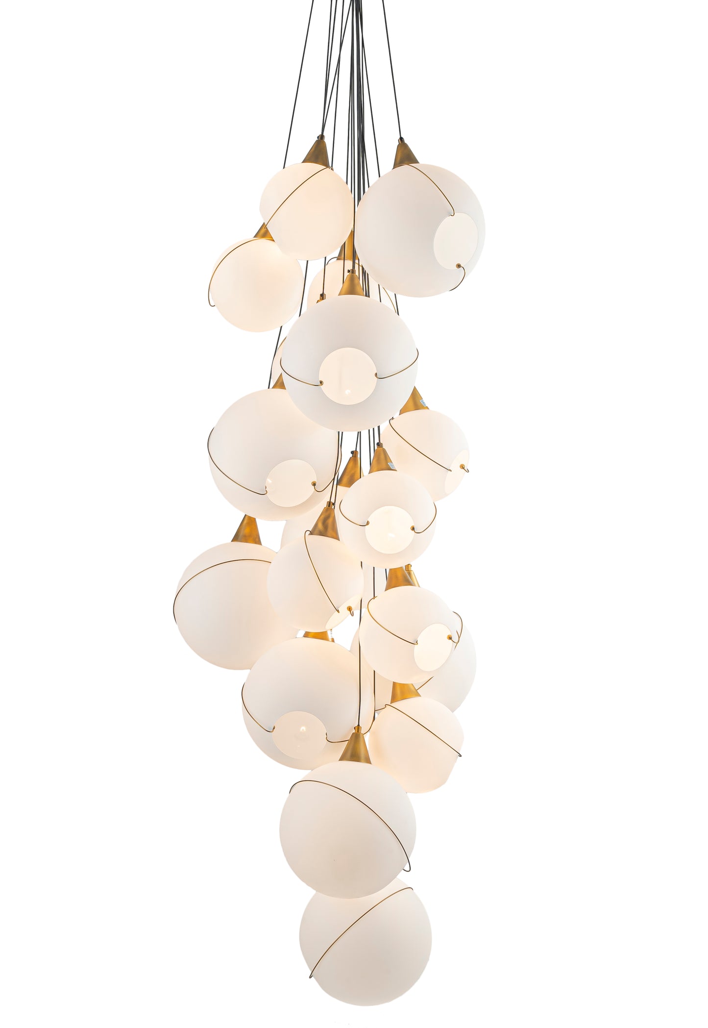CELINA OPAL GLASS CHANDELIER - 18 LIGHTS