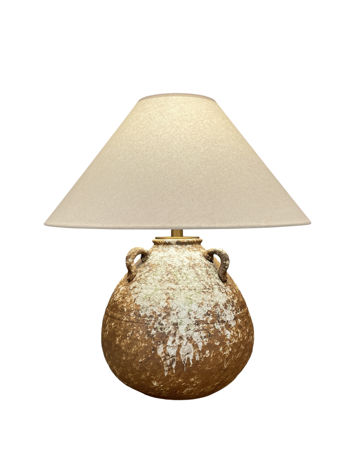 Azzaro Home Rustica Table Lamp in aged brass - Ah25 30 1 view