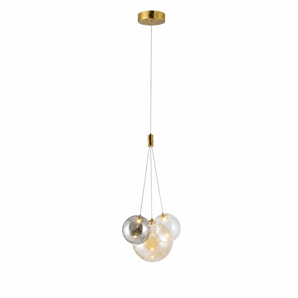 Tricolor Drift 3-Globe LED Pendant