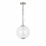 Clara Glass Tube Globe LED Pendant
