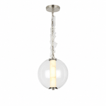 Clara Glass Tube Globe LED Pendant