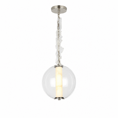 Clara Glass Tube Globe LED Pendant