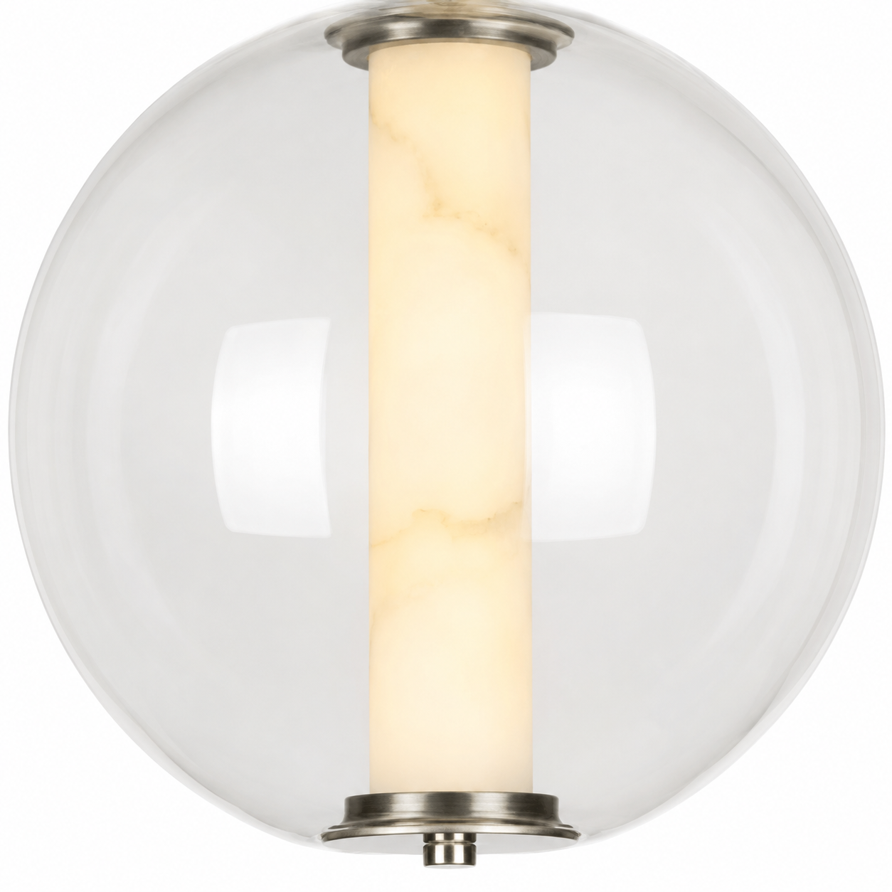 Clara Glass Tube Globe LED Pendant