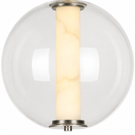 Clara Glass Tube Globe LED Pendant