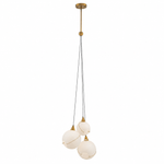 Celina Opal Glass Pendant - 3 Lights
