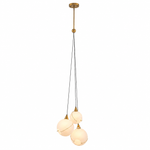 Celina Opal Glass Pendant - 3 Lights