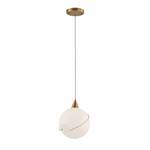 Celina 10.5" Opal Glass Orb, White