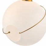 Celina 10.5" Opal Glass Orb, White