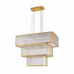 Lustra 3-Tier Linear LED Chandelier