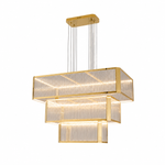 Lustra 3-Tier Linear LED Chandelier