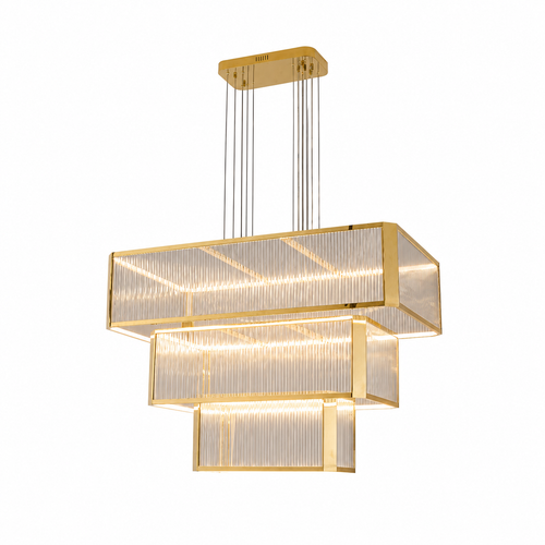 Lustra 3-Tier Linear LED Chandelier