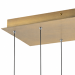 Celina 60" Clear Water Glass Linear Chandelier - 13 Lights