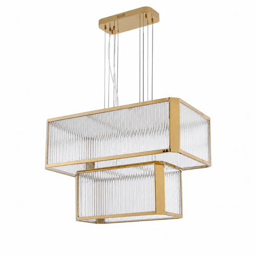 Lustra 2-Tier Linear LED Chandelier