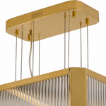 Lustra 2-Tier Linear LED Chandelier