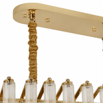 Celesta Flute 47 Inch Linear Glass Chandelier