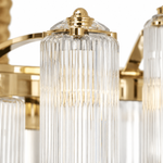 Celesta Flute 47 Inch Linear Glass Chandelier