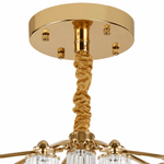Celesta Flute 40 Inch Round Glass Chandelier