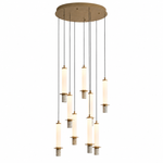 Vertura Cylinder 9-Light Glass Chandelier