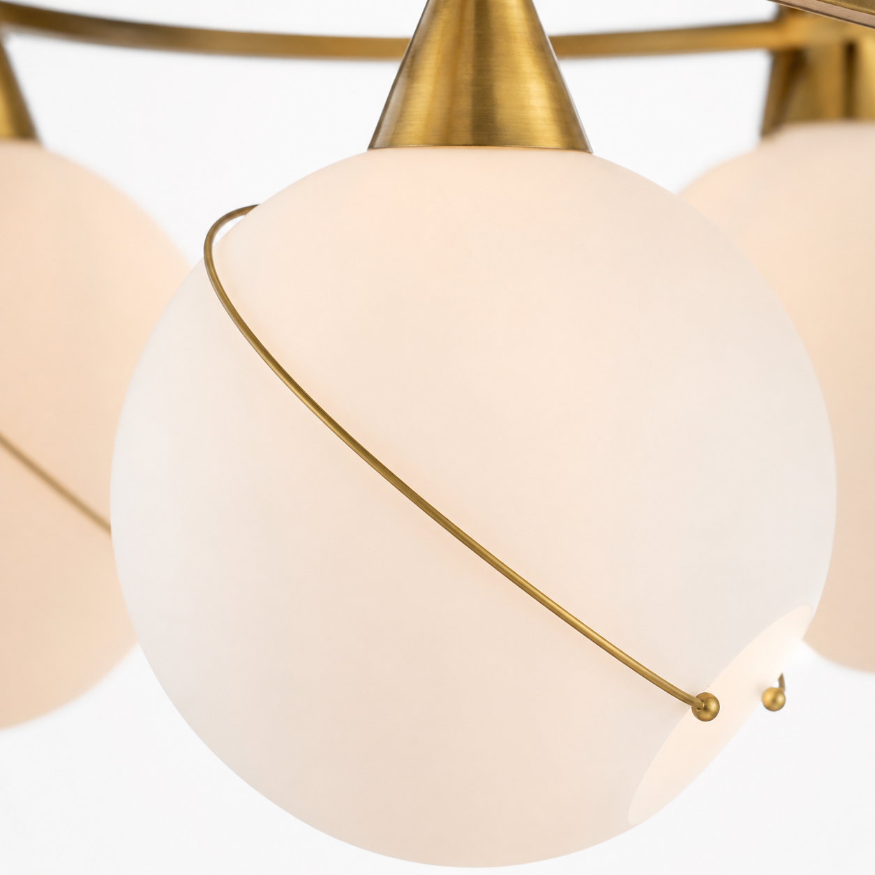 Celina Opal Glass Round Chandelier - 18 Lights