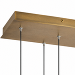 Celina 60" Opal Glass Linear Chandelier- 13 Lights