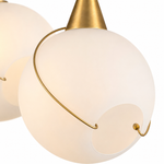 Celina 60" Opal Glass Linear Chandelier- 13 Lights