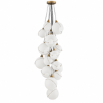 Celina 18-Light Opal Globe Multi-Light Chandelier