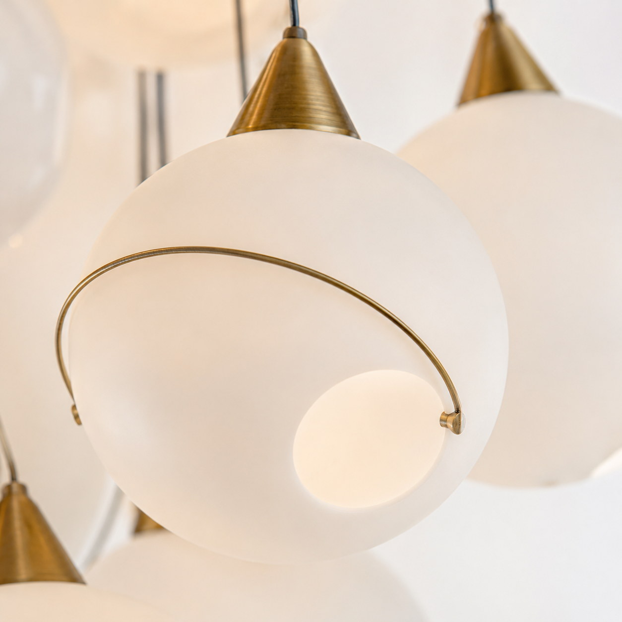 Celina 18-Light Opal Globe Multi-Light Chandelier