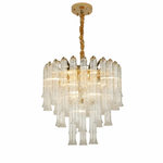 Celesta Flute 24 Inch Round Glass Chandelier