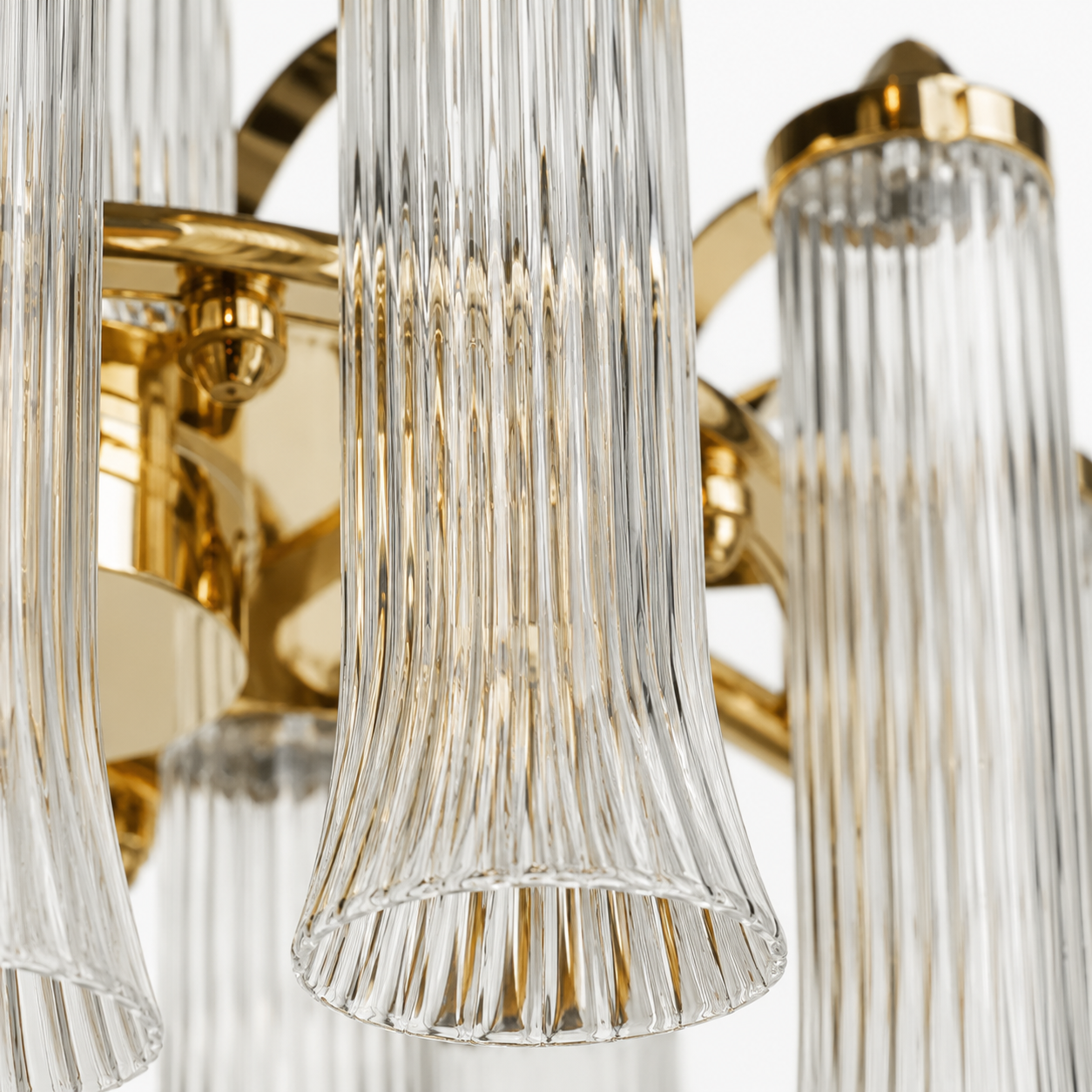 Celesta Flute 24 Inch Round Glass Chandelier