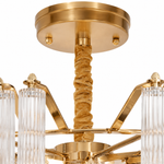Celesta Flute 32 Inch Round Glass Chandelier