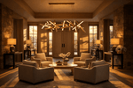 Erratic Forms Sputnik Linear LED Chandelier