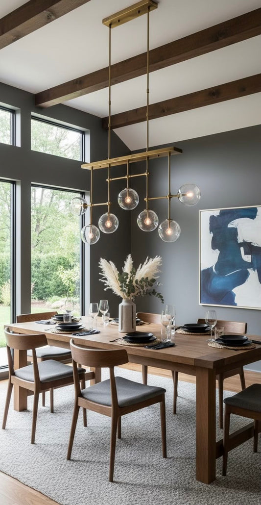 SHADOWLINE CHANDELIER - LINEAR 7 lights