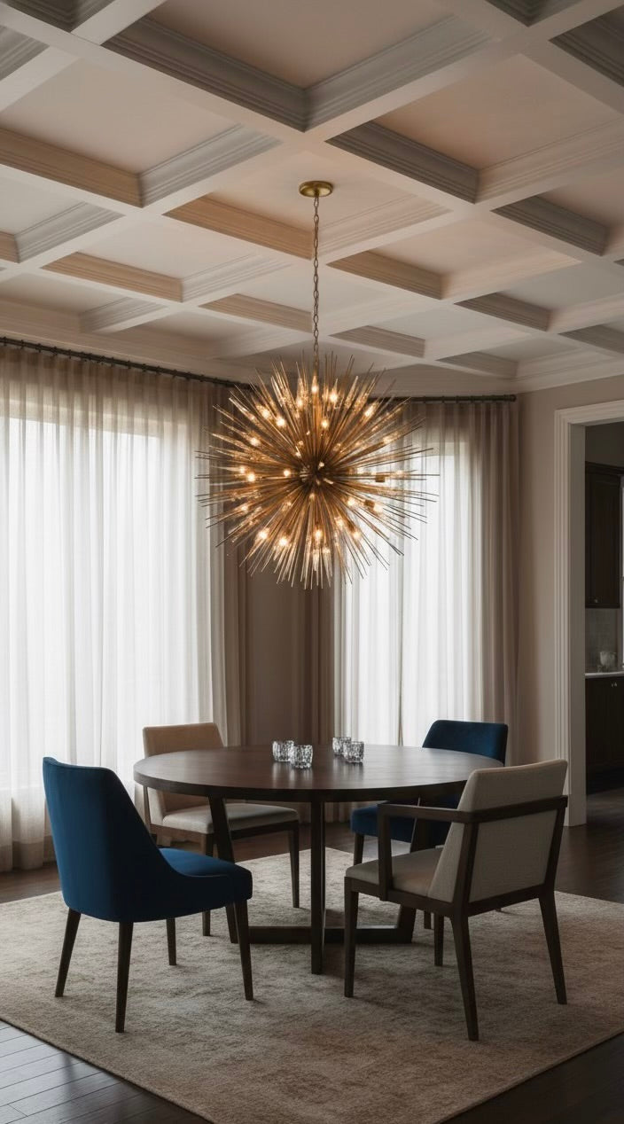GOLDEN SPIRE 47" CHANDELIER
