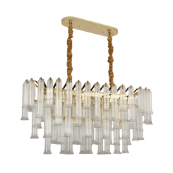 CELESTA FLUTE 47" RECTANGULAR CHANDELIER