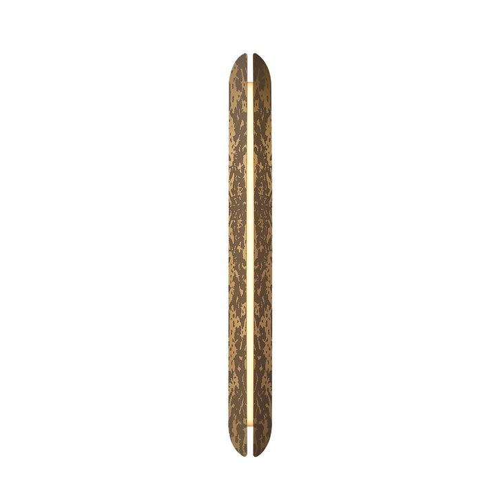 Arqline 40 inch LED wall sconce in matte brass