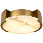 Atelier Aged Brass Glass Flush Mount